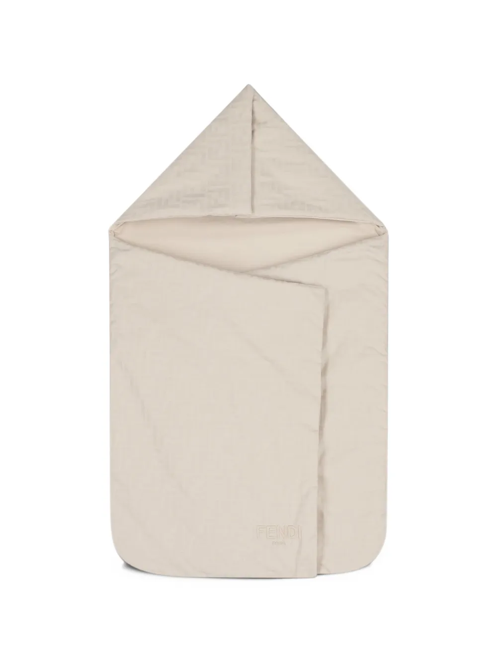 Fendi Kids FF logo-jacquard sleep bag - Toni neutri