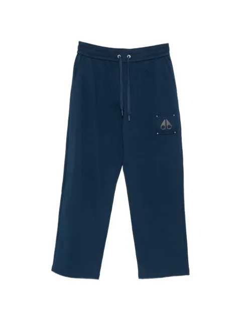 Moose Knuckles logo-plaque track pants