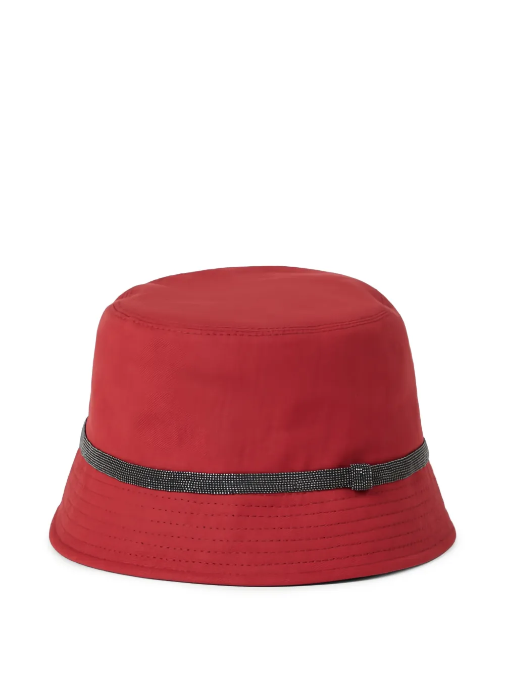 Brunello Cucinelli Vissershoed met monili-afwerking Rood