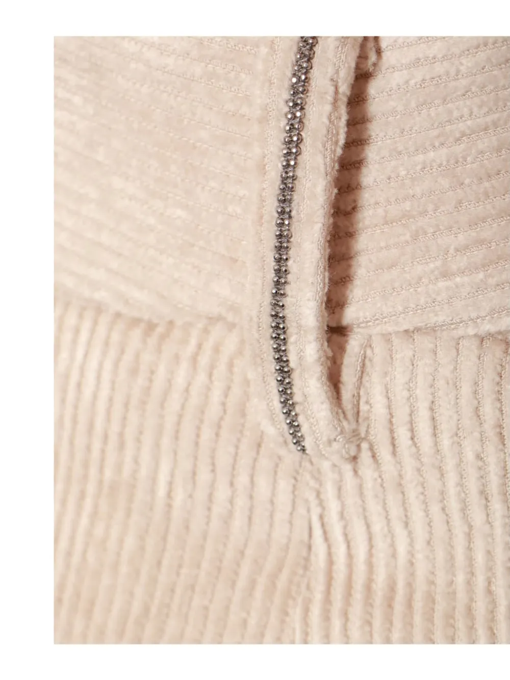 Brunello Cucinelli Ribfluwelen plooibroek Beige