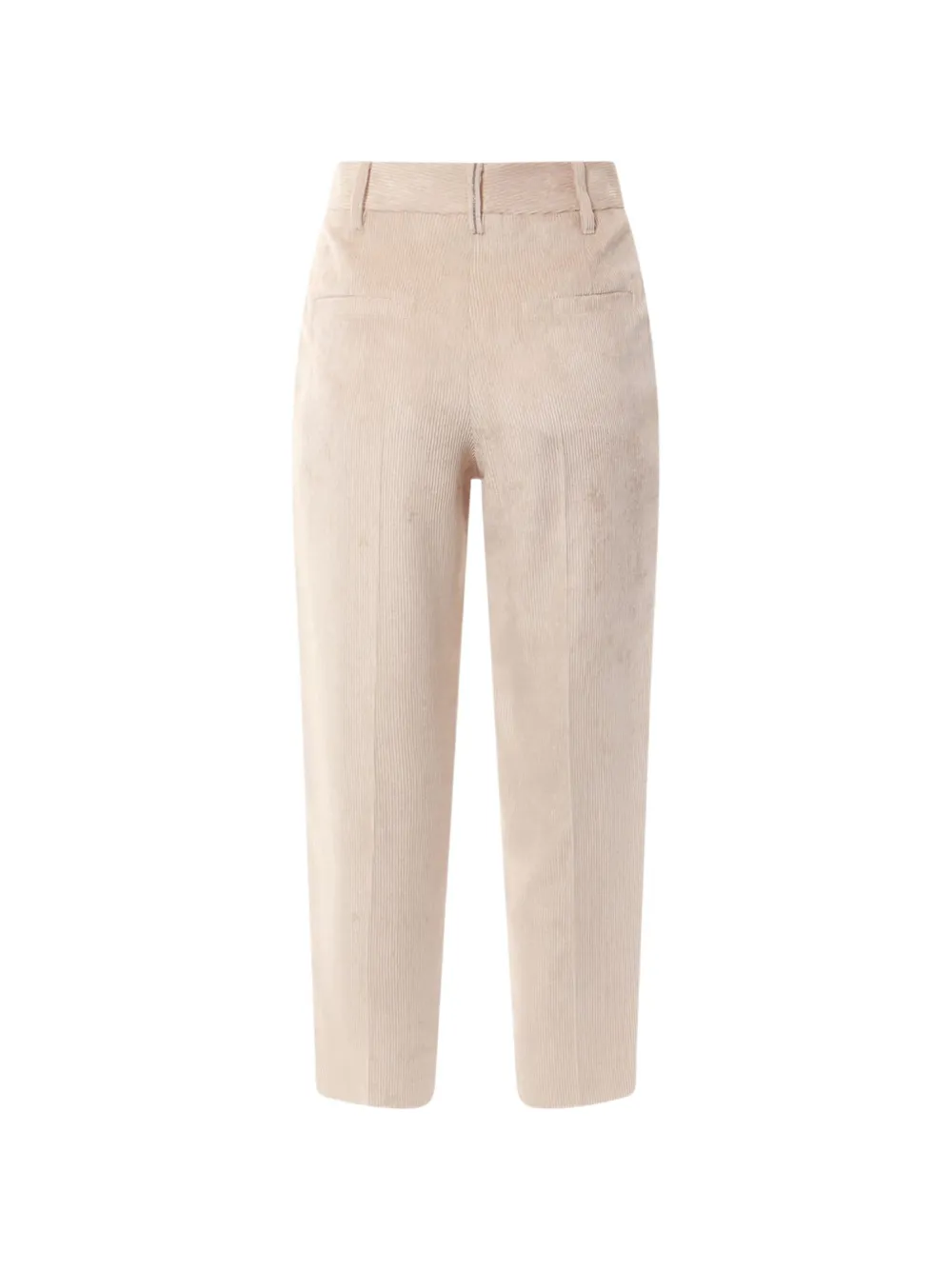 Brunello Cucinelli Ribfluwelen plooibroek Beige
