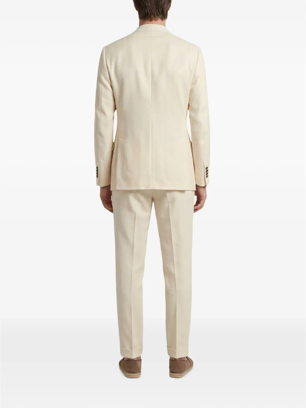 Brunello Cucinelli Pak met dubbele rij knopen Beige