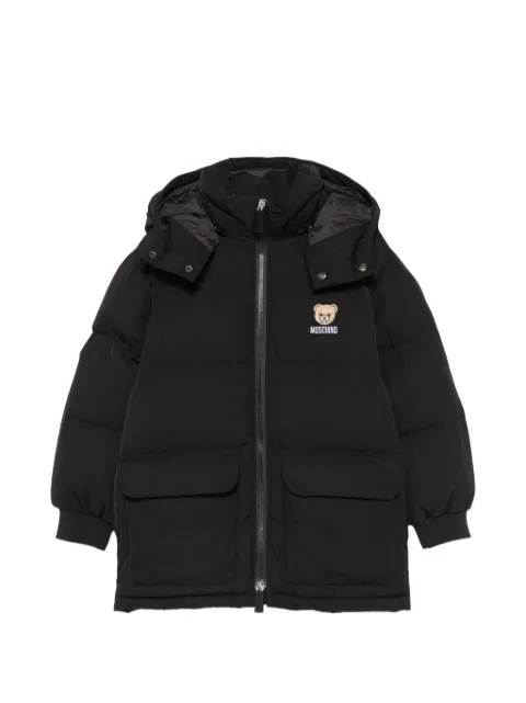 Moschino Kids Teddy Bear hooded puffer jacket