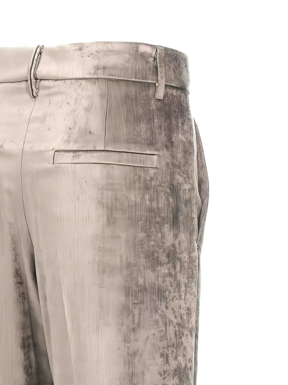 Brunello Cucinelli pleated wide-leg trousers Grijs