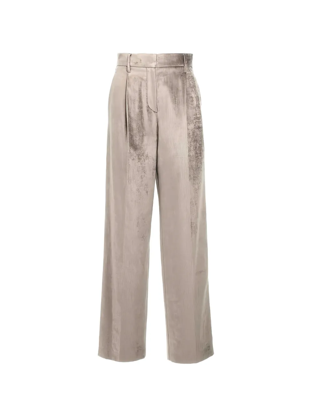 Brunello Cucinelli pleated wide-leg trousers Grijs