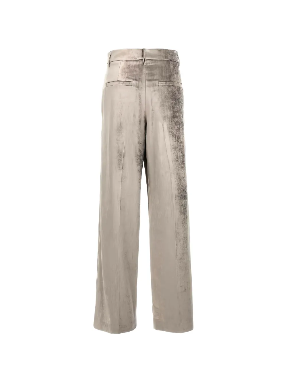 Brunello Cucinelli pleated wide-leg trousers Grijs