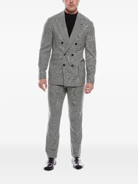 Brunello Cucinelli plaid double-breasted suit