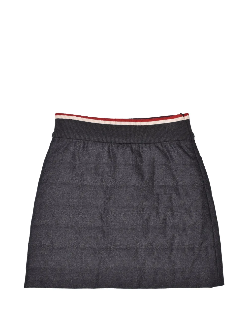 Brunello Cucinelli striped ribbed-waistband skirt - Grigio