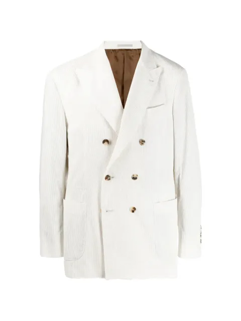 Brunello Cucinelli double-breasted corduroy blazer