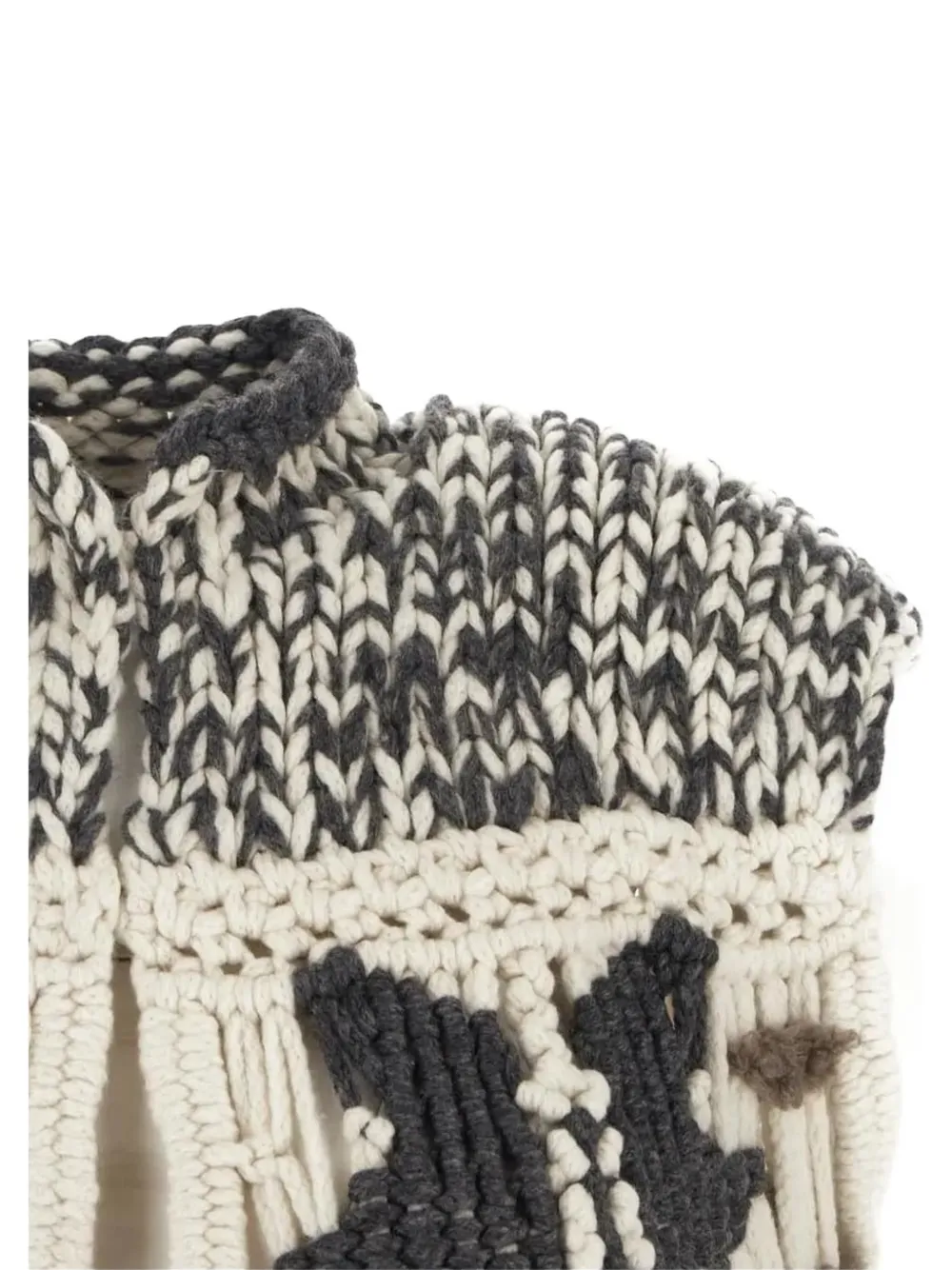 Brunello Cucinelli fringed-detail cape Beige