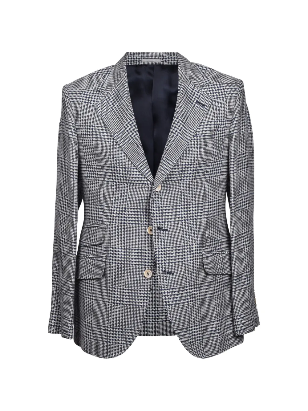 Brunello Cucinelli Blazer sartoriale in pied-de-poule - Grigio