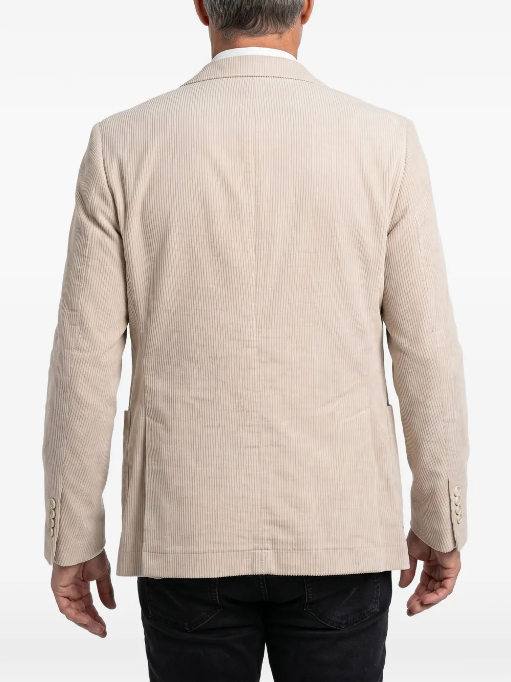 Brunello Cucinelli double-breasted corduroy blazer Beige