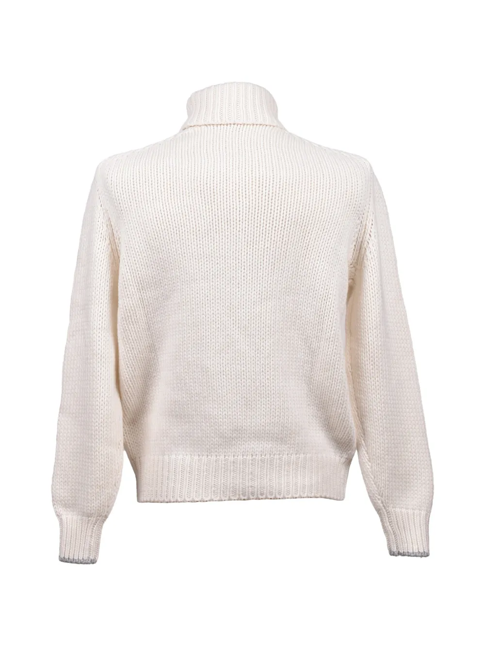 Brunello Cucinelli cable-knit turtleneck sweater Beige