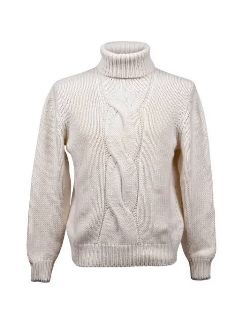 Brunello Cucinelli cable-knit turtleneck sweater