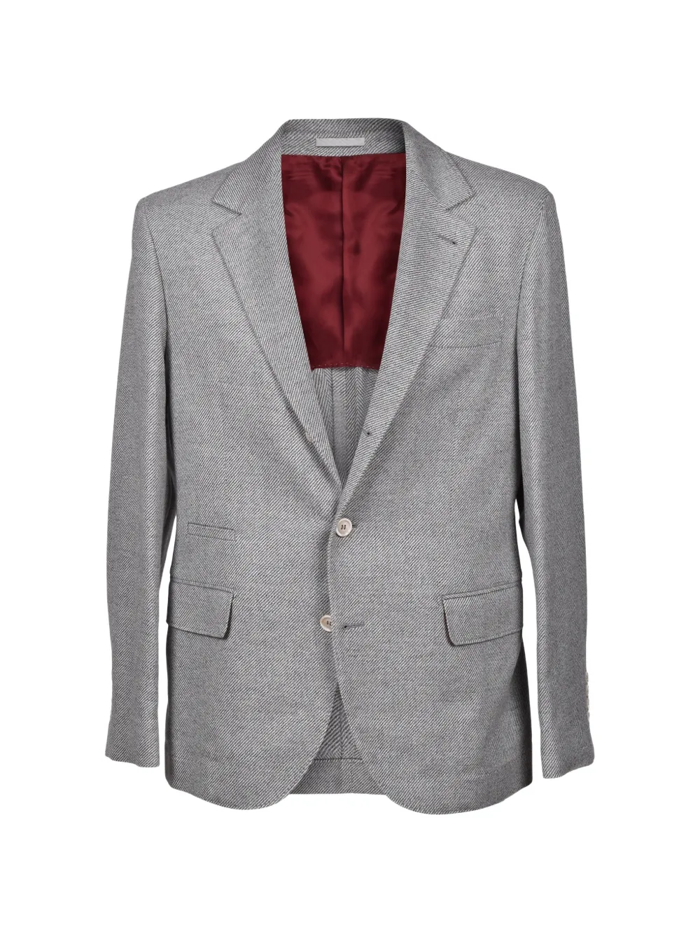 Brunello Cucinelli herringbone-weave tailored blazer