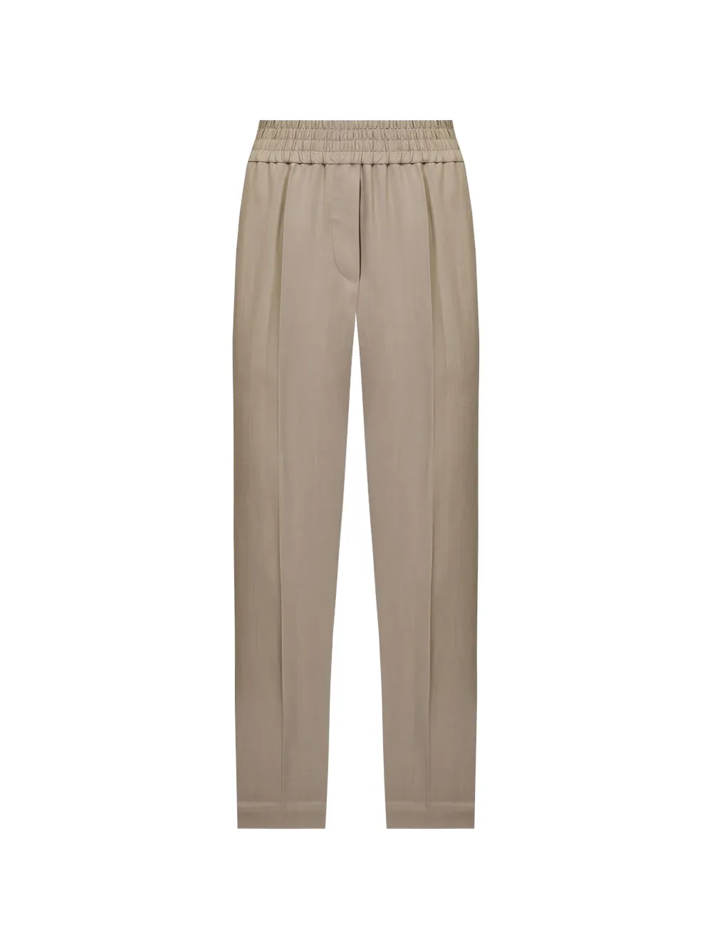 Brunello Cucinelli pleated elasticated-waistband trousers - Toni neutri