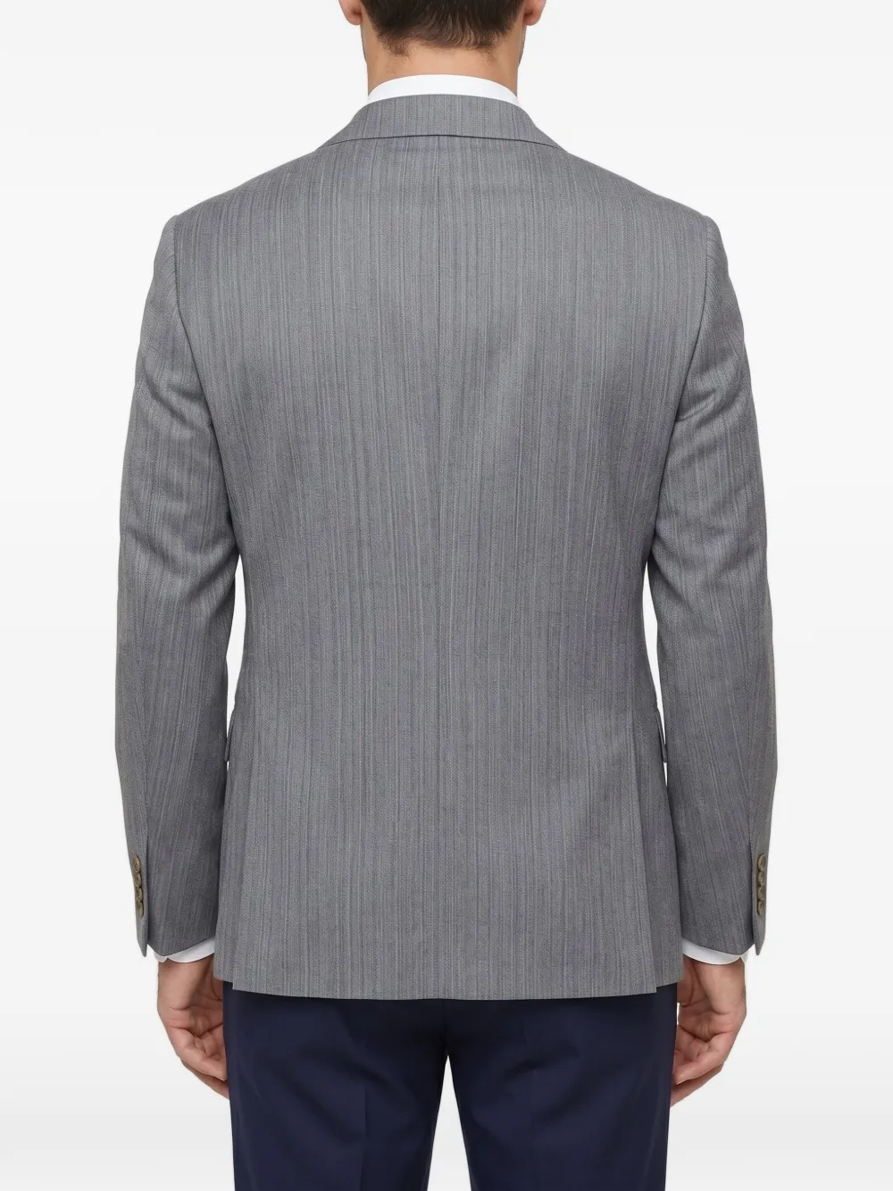 Brunello Cucinelli single-breasted tailored blazer Grijs