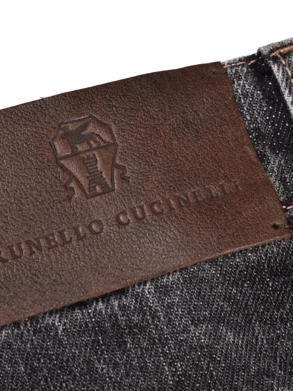 Brunello Cucinelli Jeans met toelopende pijpen Grijs