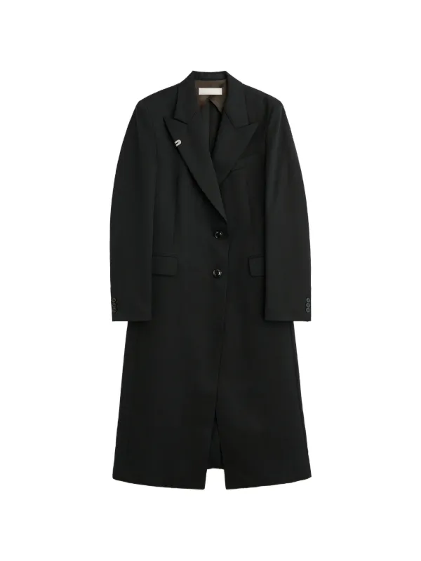 OUR LEGACY Manta Single-breasted Coat in Black