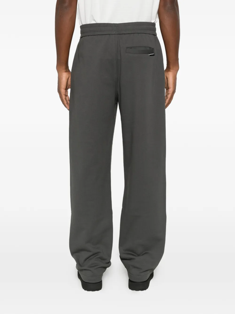 Moose Knuckles logo-patch drawstring track pants Grijs