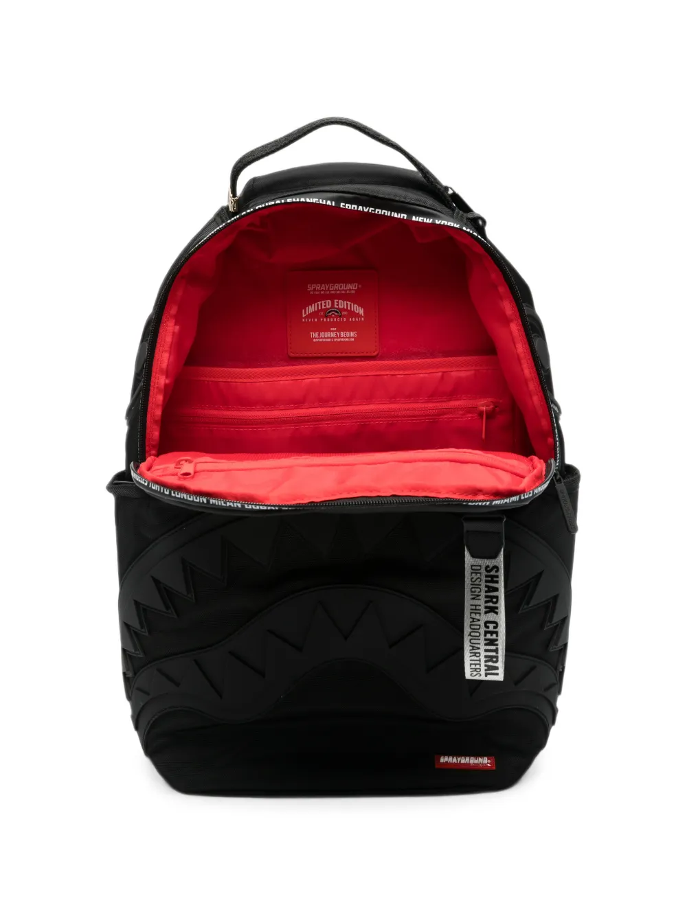 Sprayground Shark Mouth rugzak Zwart