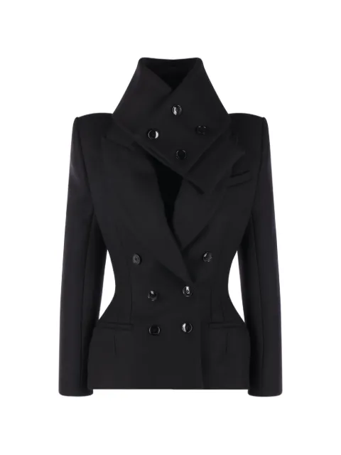 Matières Fécales double-breasted high-neck jacket