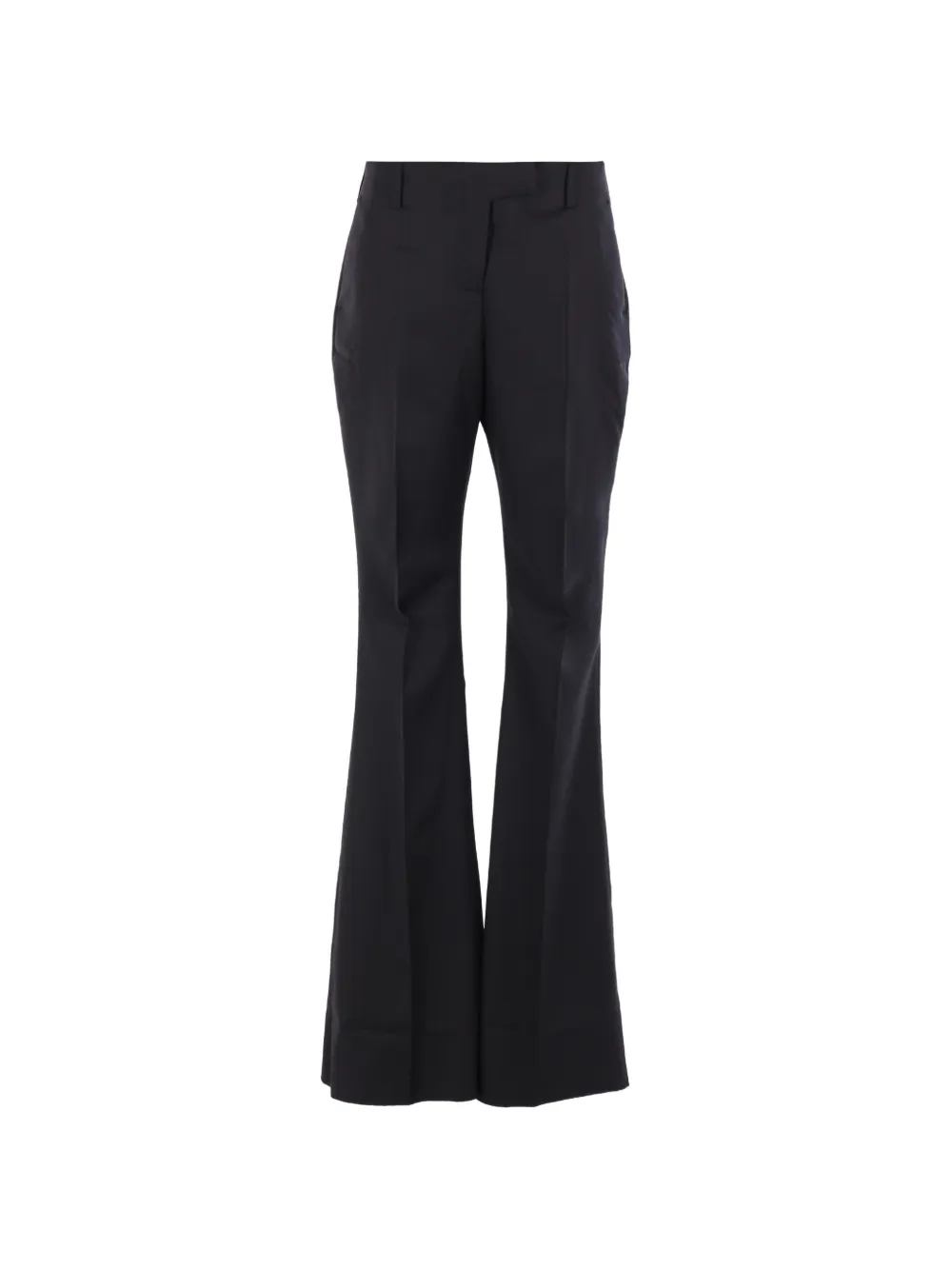 Matieres Fecales Flared Tailored Trousers In Black
