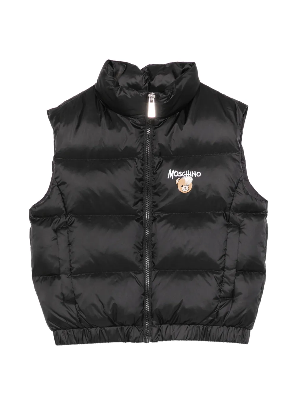 Moschino Kids Teddy Bear quilted gilet - Nero