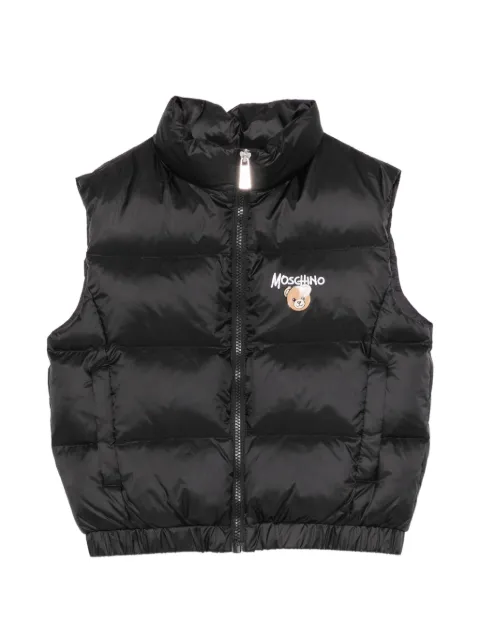 Moschino Kids Teddy Bear quilted gilet