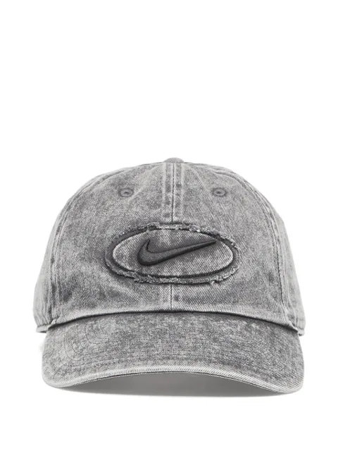 Nike acid-wash logo-patch baseball cap