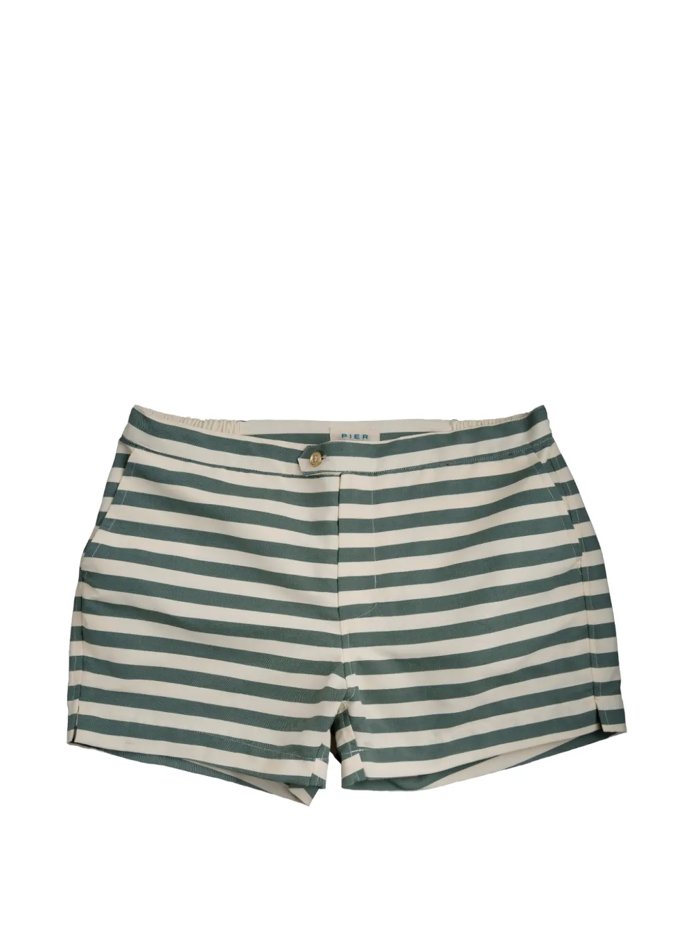 PIER SICILIA Luchino striped swim shorts - Verde