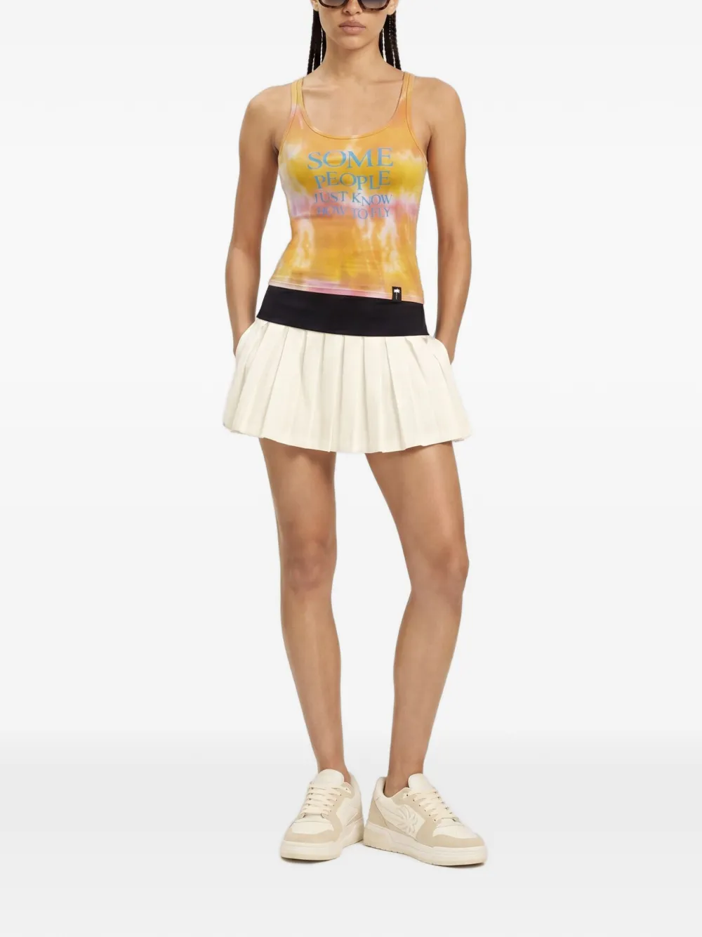 Palm Angels x Hï Ibiza capsule tanktop met tie-dye print Oranje