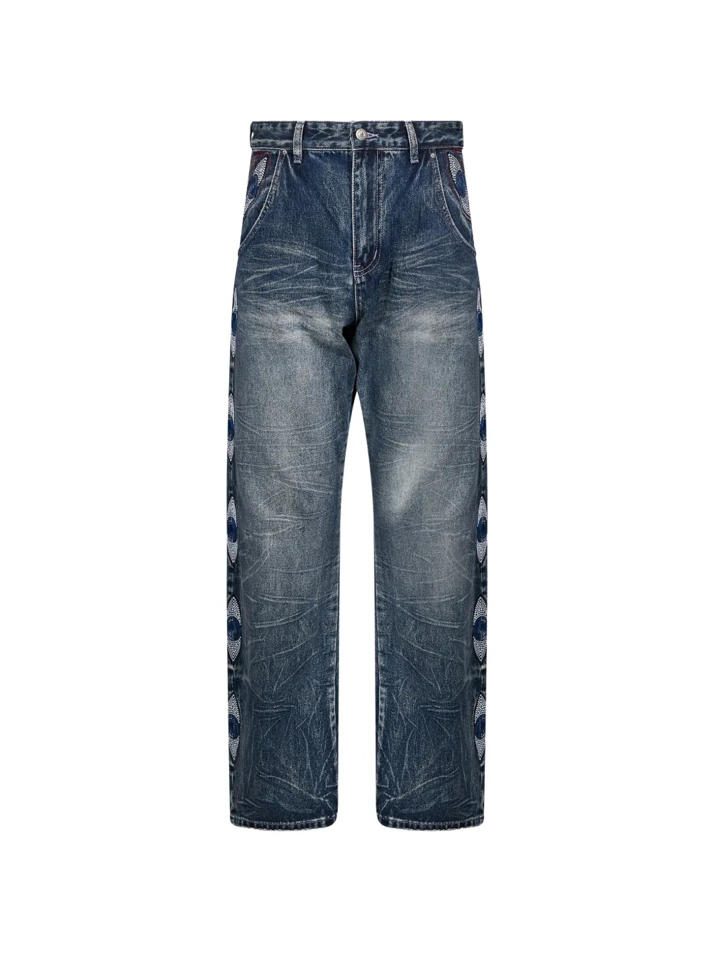 KidSuper embellished straight-leg jeans
