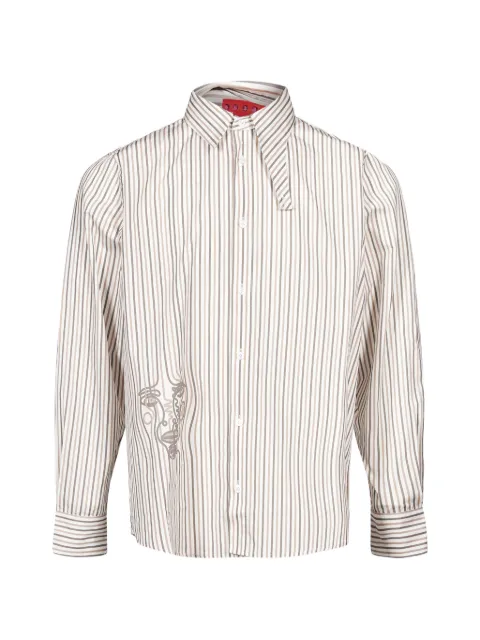 KidSuper striped print-face shirt