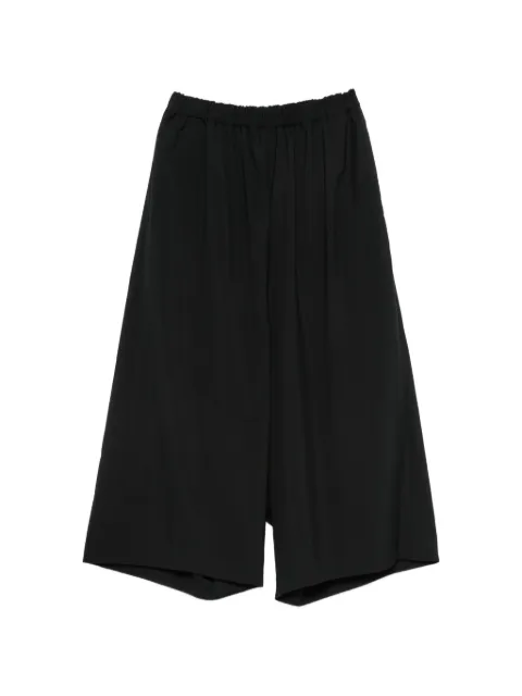 Comme Des Garçons elasticated-waistband cropped trousers