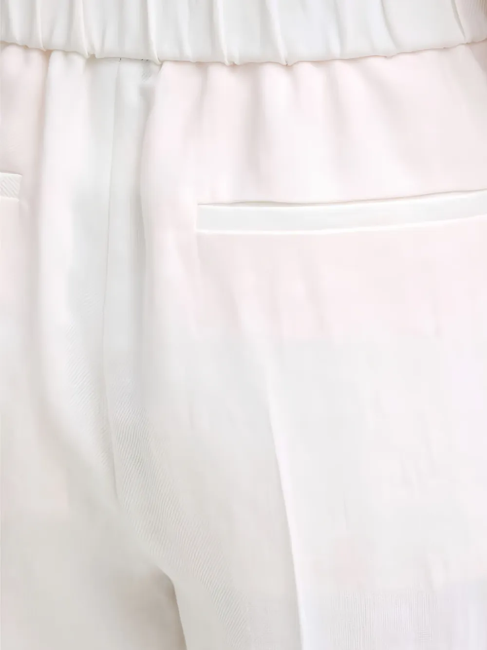 BOSS relaxed-fit shorts in a linen blend Wit
