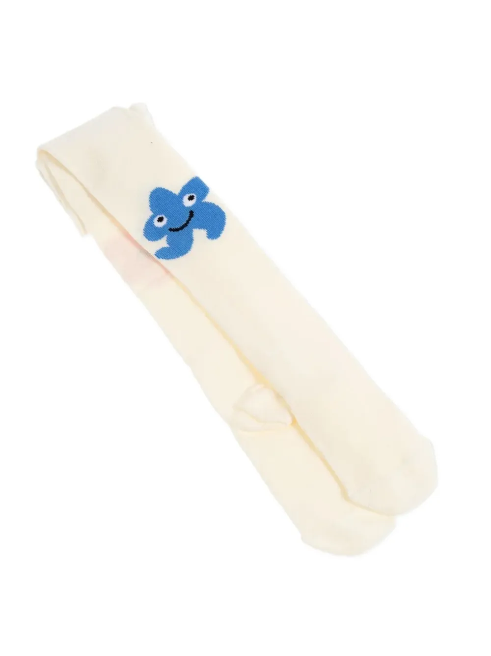 Stella McCartney Kids Panty van katoenblend met patroon Beige