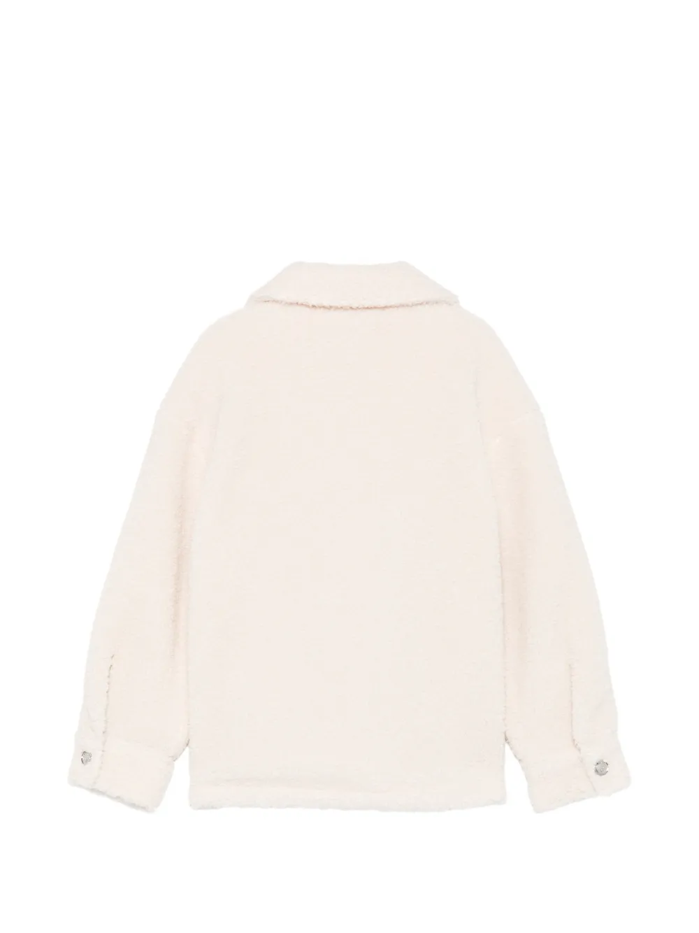Moschino Kids Teddy fleece jack met geborduurd logo Beige