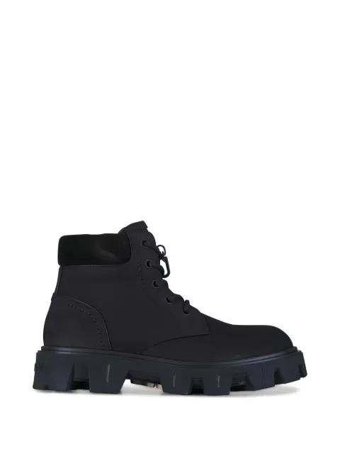 Moncler suede chunky-sole boots