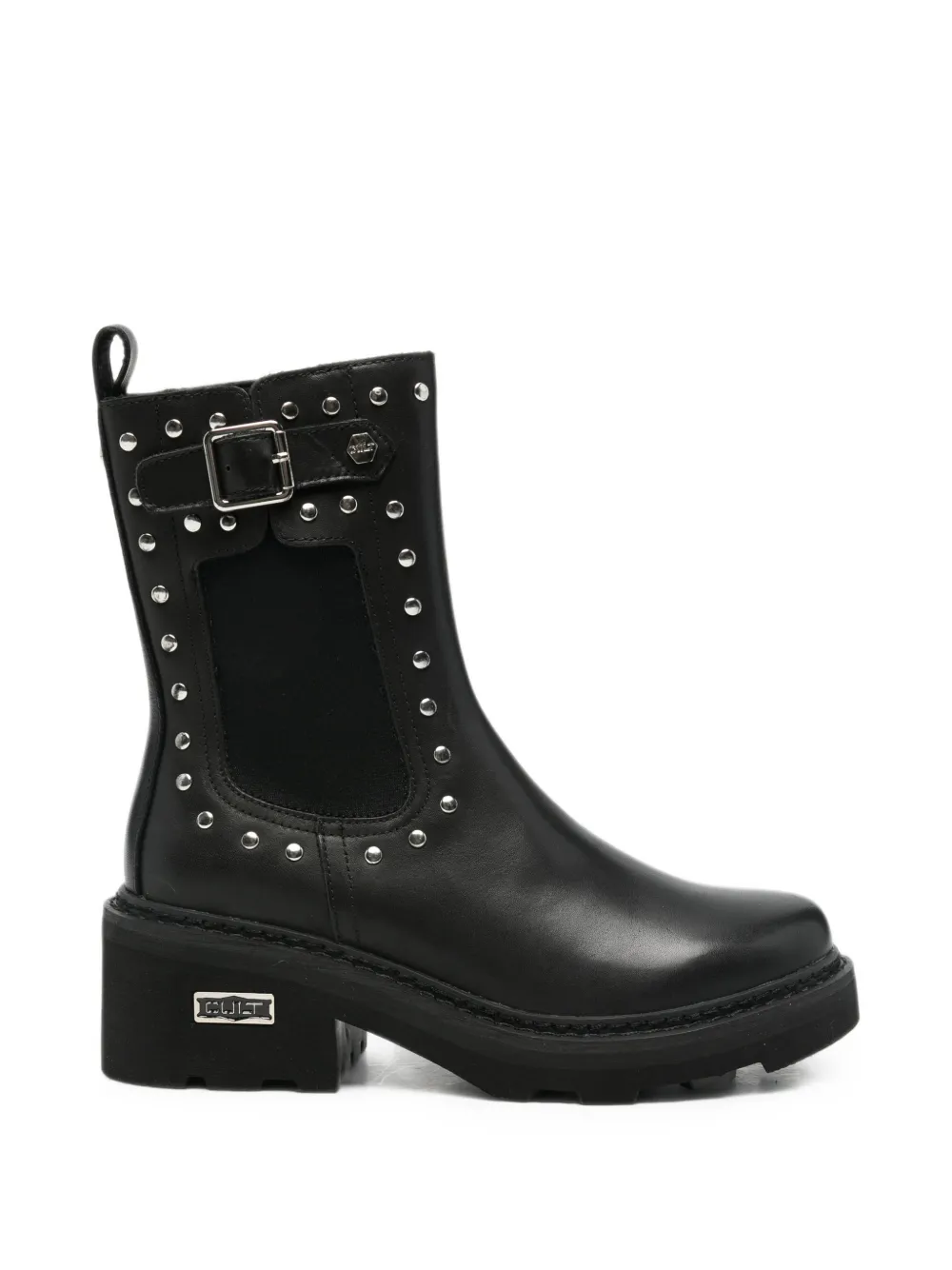Cult Grace Stud-embellished Buckled Boots In Black