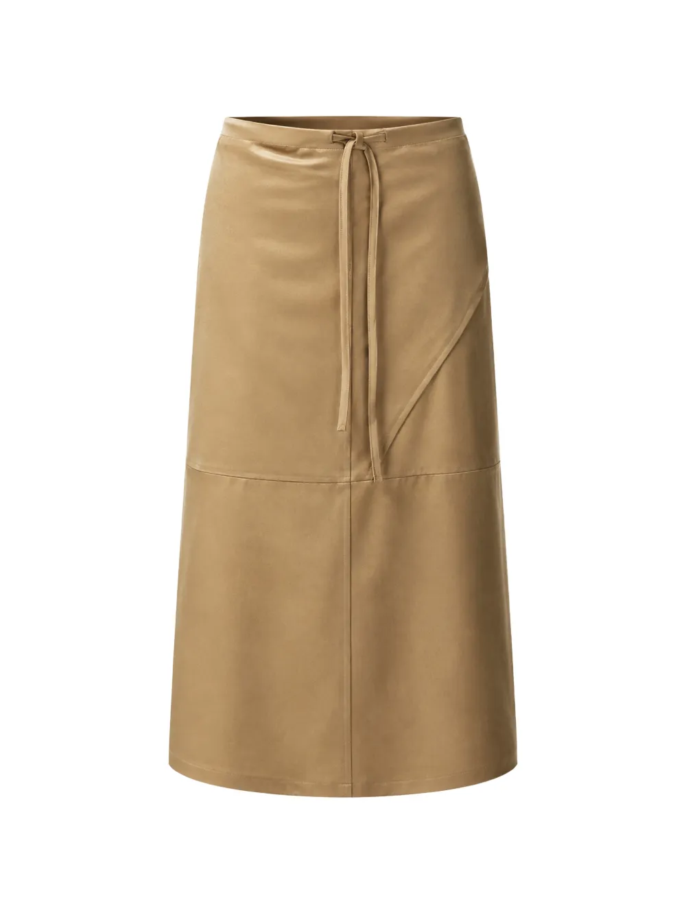 KARTIKA faux-suede drawstring skirt