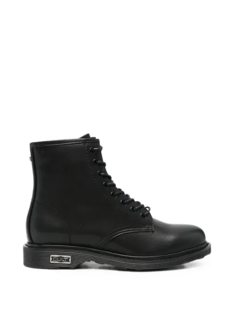 Cult Sabbath lace-up leather ankle boots