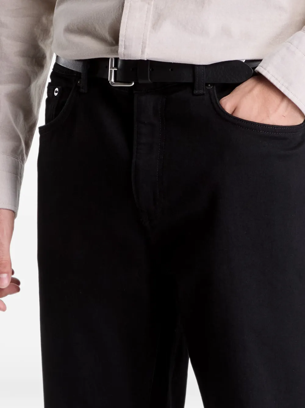 Gant Clean Wash straight jeans Zwart