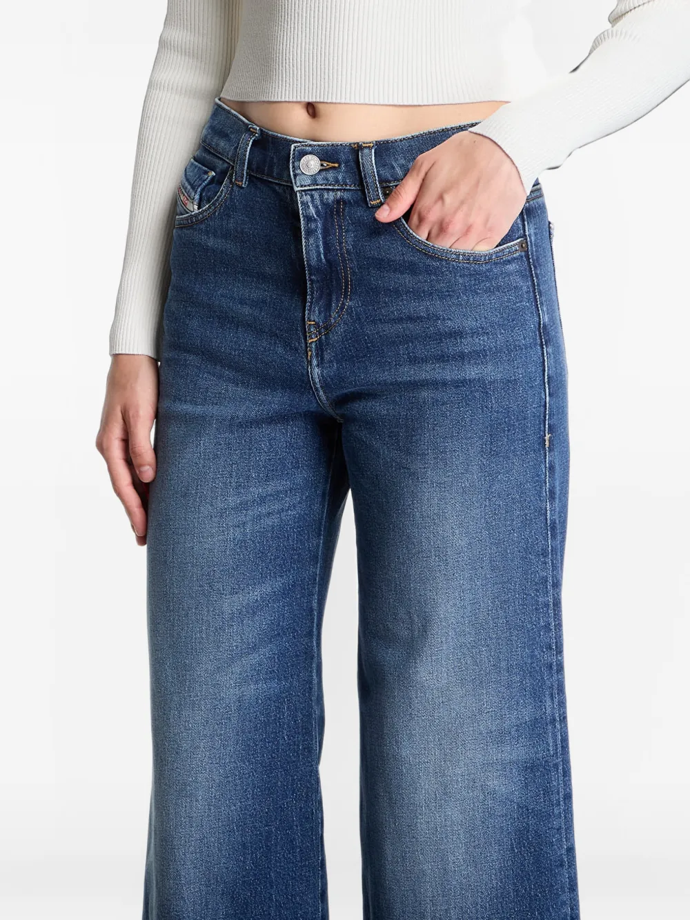 Diesel Flared jeans regular-waist 1978 D-Akemi Blauw