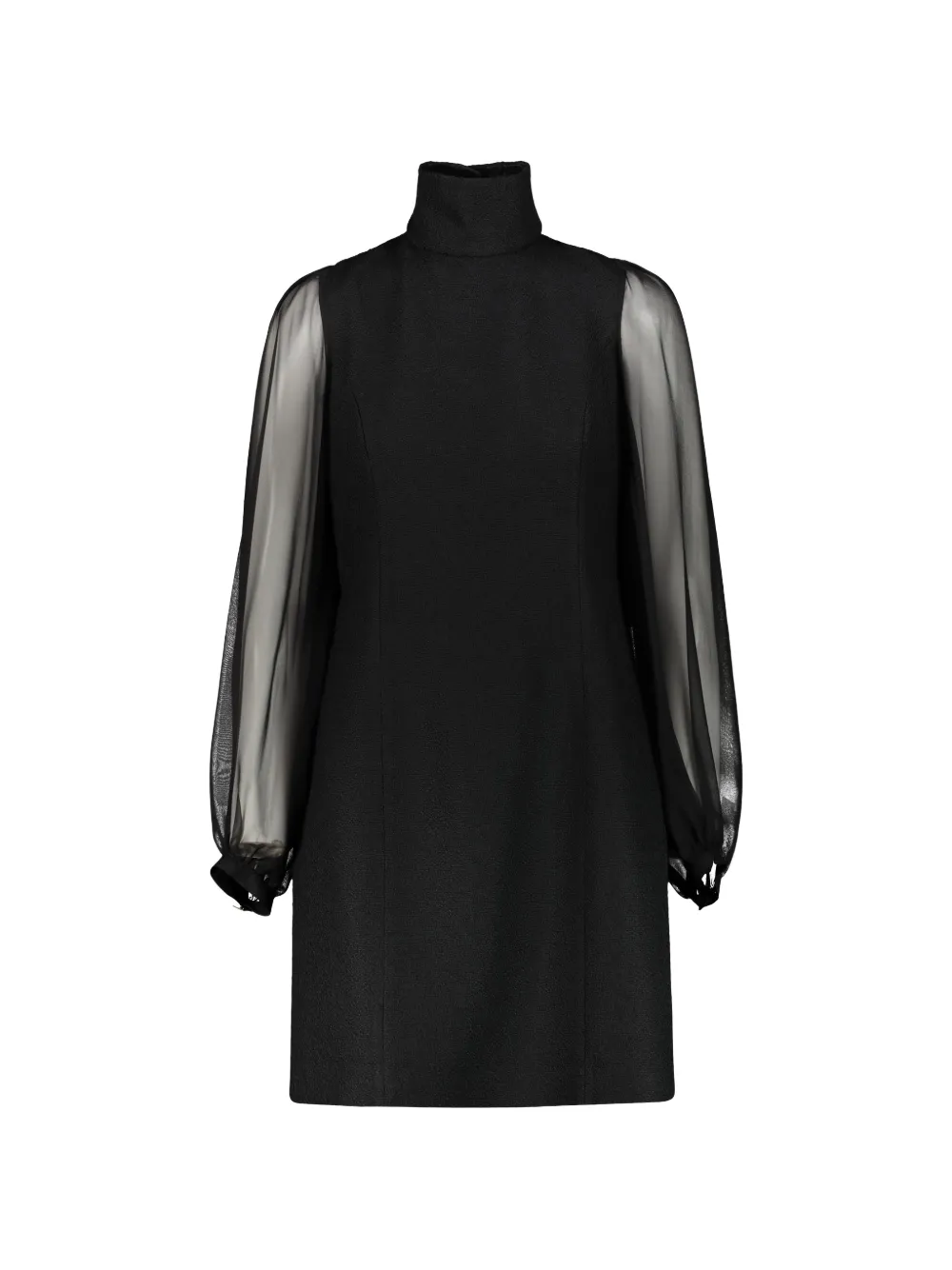 Rochas turtleneck mini dress - Nero