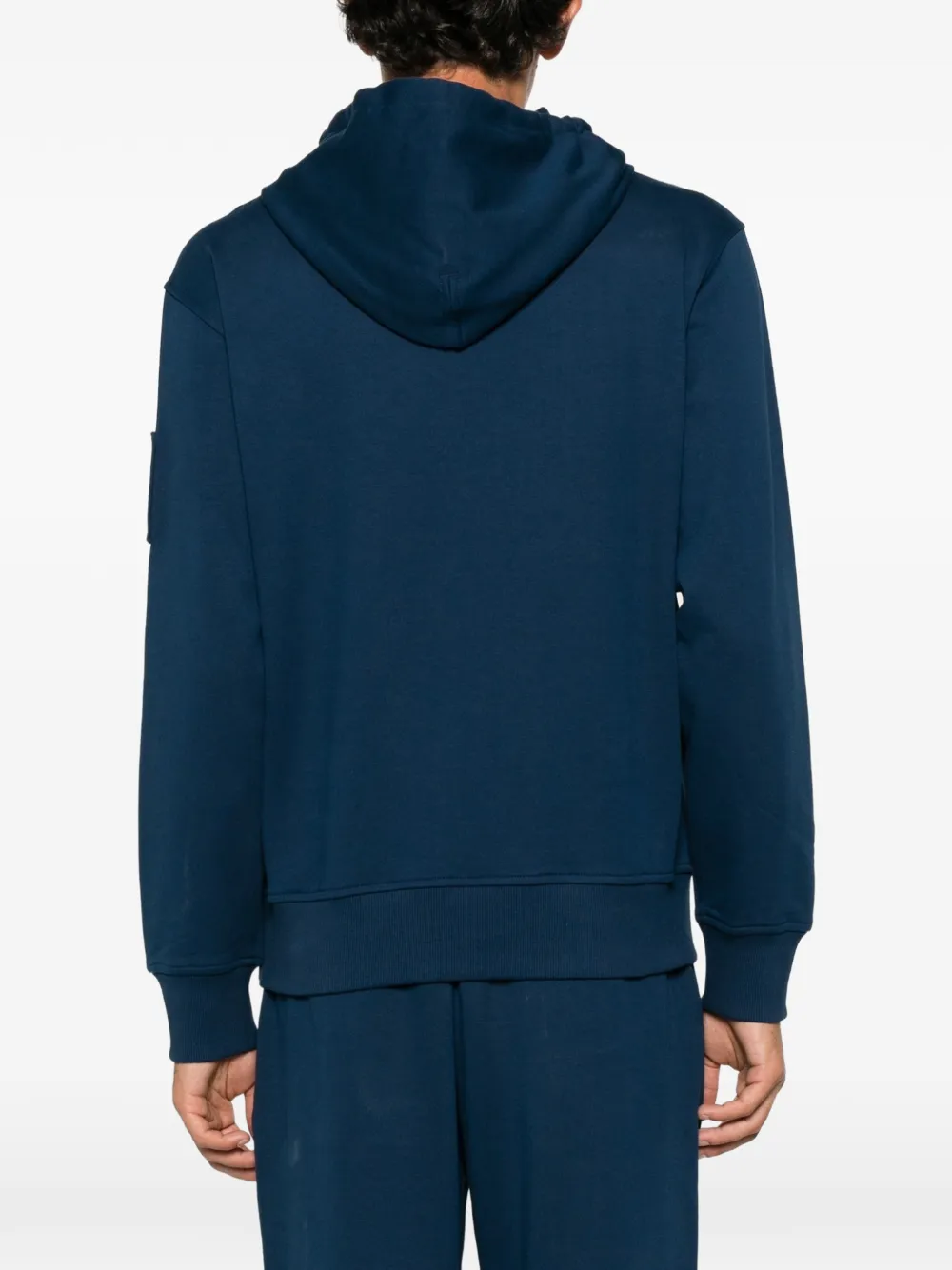 Moose Knuckles logo-patch hoodie Blauw