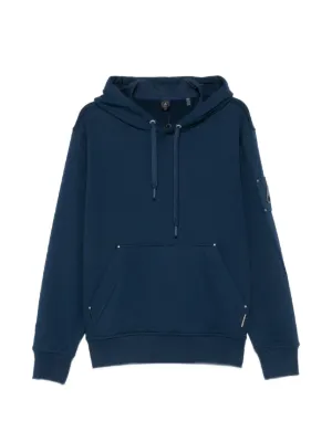 Moose Knuckles logo-print Hoodie | Blue | FARFETCH