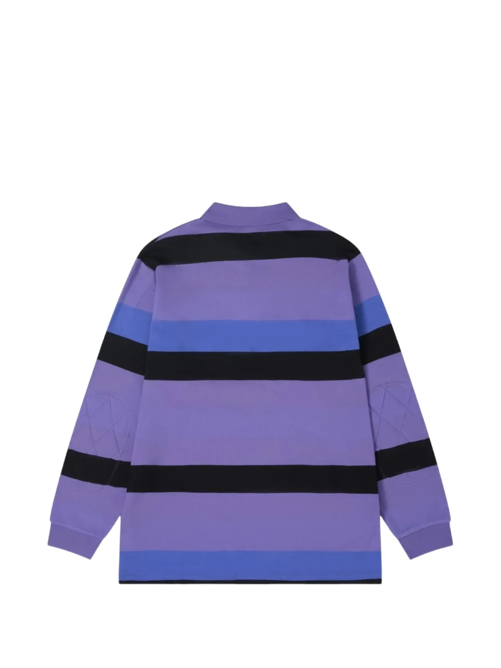 ERL Gestreept poloshirt met lange mouwen Paars