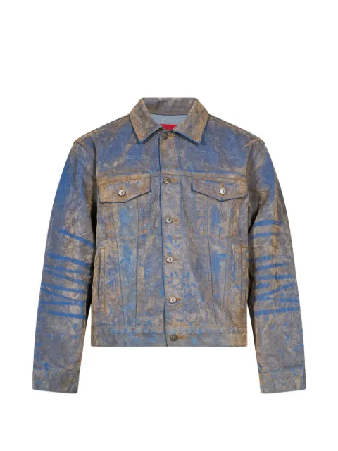 KidSuper faded-effect denim jacket