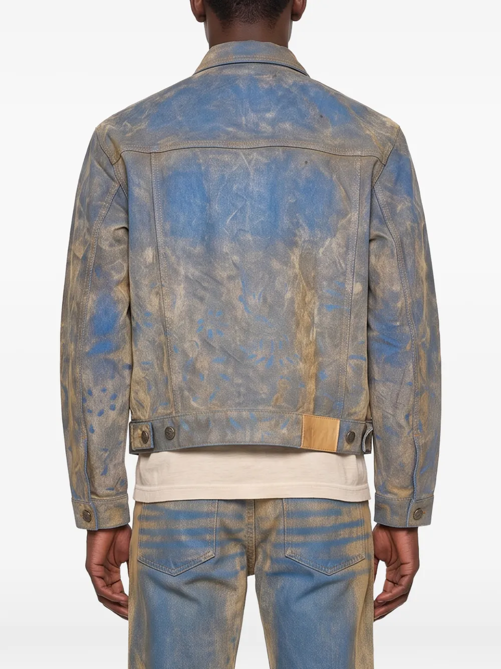 KidSuper faded-effect denim jacket Bruin